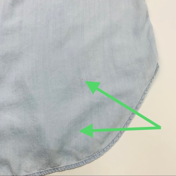 Rails Chambray Blue Dress Lace Up Tassels Bohemian Casual Size XS - Picture 12 of 14